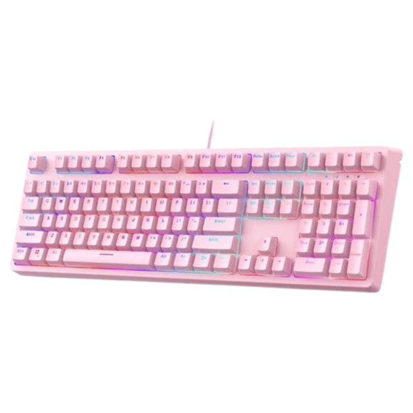 Aukey Mechanical Gaming Keyboard - Pink - Picture 3 of 3